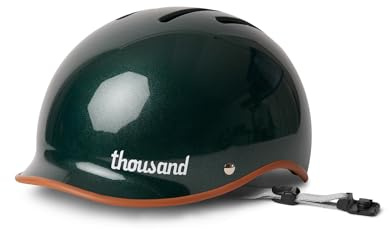 Thousand Heritage 2.0 Adult Bike Helmet; The Original Low Profile Retro Commuter Cycling Helmet Safety Certified for Bicycle Skateboard Skating Roller Skates; for Men & Women (British Racing Green, S)