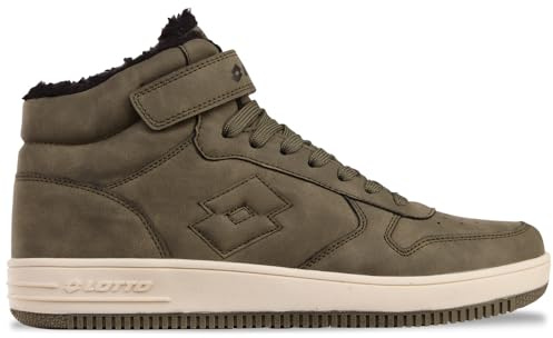 Lotto Sneaker Unisex, Verde Oliva/Nero, 44 EU, Oliva, Nero, 44 EU