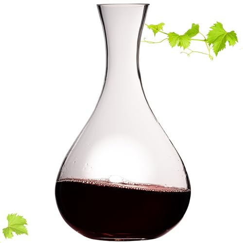 IMPERIAL glass Decanter bombato, 1900 ml, caraffa da vino in vetro cristallino, 'Havanna', fatto a mano