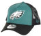 New Era Philadelphia Eagles NFL Two Tone Grün Schwarz Verstellbare 9Forty A-Frame Trucker Cap - One-Size