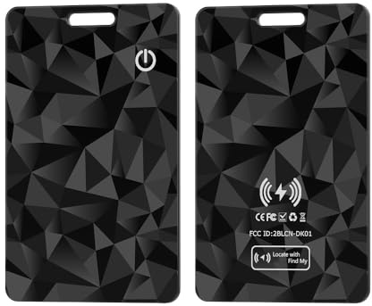 Scheda di localizzazione a portafoglio, ultra sottile, con tag anti-smarrimento, localizzazione GPS, per smartphone, trova il mio dispositivo compatibile con Bluetooth, ricarica wireless (motivo a