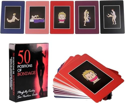Juegos para Parejas - 50 Tarjetas - Juegos Divertidos para Parejas Juegos de Dormitorio Accesorios para Hombres y Mujeres