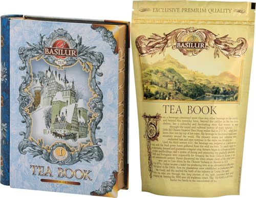 Basilur Tea Book Volume I (Blue) Black Tea 1Pack of 100g in Caddy