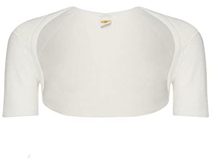 Susa Women's Unisex Angora Schulterwärmer s8100160 Vest, White (wollweiß s115), UK 14 (Size: Medium)
