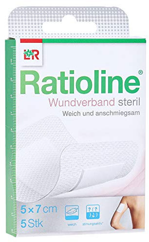 Ratioline Wundverband 7x5 cm steril, 5 St