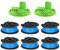 YWNYT Strimmer Spool for Greenworks 24V Lawn Trimmers G24LT G24LTK2 G24LT30M G24LT30MK2, 1.65mm String Trimmer Replacement Spool Line Grass Strimmer Line for 24V Greenworks Series (6 spool + 2 cover)
