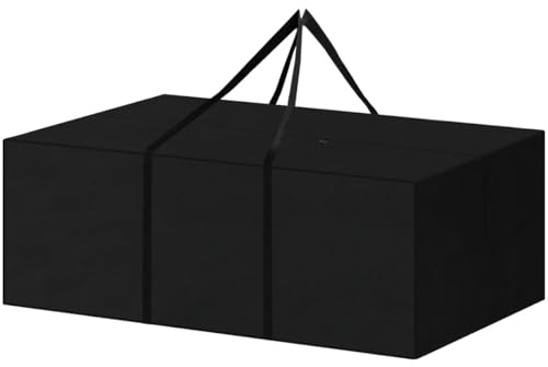 SanGlory Bolsa de Almacenamiento para Cojines de Jardín y Exterior, Impermeable con Asa de Transporte y Cremallera, para Árbol de Navidad 200x80x60cm