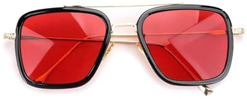 RSYHVG Square Frame Spiderman Sunglasses, Men's Trend Glasses, Aviator Sunglasses