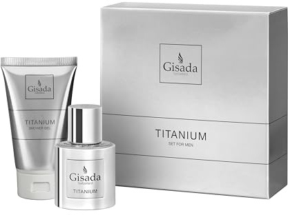 Gisada Titanium Mens Fragrance Set Eau de Parfum 50ml Shower Gel 100ml