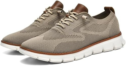HSSHRAQV Herr Breeze skor, mäns bekväma formella skor, mäns ortopediska skor, herr mesh formella sneakers affärsskor