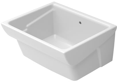 Pilozzo Lavatoio 75x61 Cm Da Appoggio Con Vasca In Ceramica Bianca Lucida Linea Messico, Completo Di Foro Troppo Pieno
