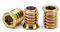 Drenky ‌M6 Insert Fileté Bois‌, écrous à Visser ‌M6 X 10mm ‌Manchons à Visser‌ Galvanisés écrou Hexagonal Fileté‌ pour Meubles en Bois, 40 Pièces