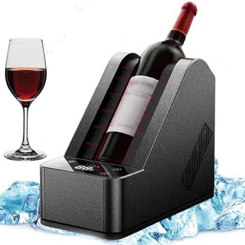 Refrigeratore Per Vino Con Piano Di Lavoro Aperto,Refrigeratore Elettrico,Raffreddatore Bottiglie Vino Portatili Per Bottiglie Singole 750 Ml, Controllo Della Temperatura Da -0 A 20 °C
