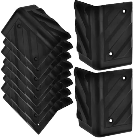 Operitacx 16 Piezas Esquinas de Plástico para Altavoces Protector de Ángulo Instalación Rápida Resistente para Muebles y Equipos de Sonido