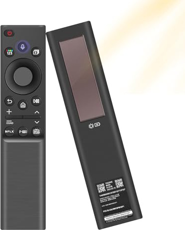 Mando a distancia de repuesto para Samsung Smart TV, BN59-01357B - Mando a distancia por voz con carga solar, compatible con las series The Frame, Neo QLED, Crystal UHD