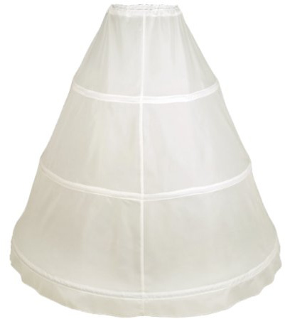 Flora 3 Hoop Bridal Wedding Petticoat/Prom Underskirt,Size S-XL (IVORY)