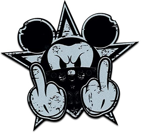 Finest Folia Retro Vintage Aufkleber -Finest Folia Sticker Old School Ace Kult Rockabilly (#21 Gangster Mouse)