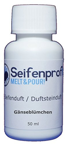 Seifenprofis 50 ml - Parfum de savon (marguerite) - Huile parfumée pour fabrication de savon - 100 % végétalien - Bombes de bain - Parfum d'ambiance