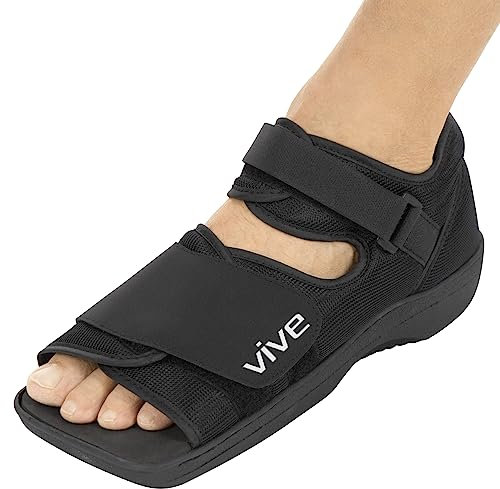 Vive Post Op Shoe – Leichter medizinischer Wanderschuh mit verstellbarem Riemen – orthopädische Erholung – Gussschuh für nach Operationen, gebrochener Fuß (groß)