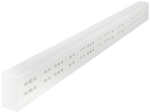 Distanzleiste für Schubkastenführungen (BxHxT) 25 x 50 x 486 mm weiß Distanzschiene für Schubladensysteme Überbrückungsleiste für Innenschublade von SOTECH