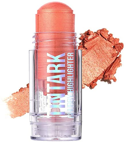 TINTARK Chubby Highlighter Stick -Cream Texture Make up, Highlighters für Gesichts-Make-up, Glitzer Puder für Cheeks, Body, Eyeshadow (03 MOANA)