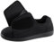 Ravelier Men's Adaptive Slip-Resistant Wide Width Diabetic Comfort Slipper Shoe with Adjustable Hook-and-Loop Closure, Size 10W UK Men, Black