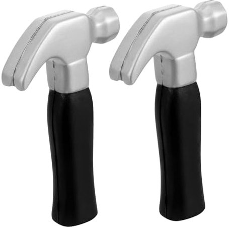 KOMBIUDA 2pcs Pretend Hammer Props Toy Weapo Fake Mallet Hammer Foam Maintenance Tools Stunt Halloween Trick Toys Kids Hammer Toy Hammer Pu Polyurethane Fake Hammer Child Filling
