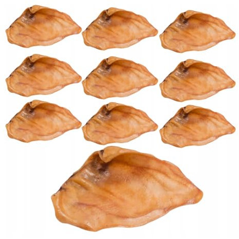 PAKO Natürlicher Hundekauartikel Schweineohr | Natürlicher Snack für Hunde | Polnisches Produkt | 100% Schweineohr | Perfekt für alle Hunderassen | 10 Stück