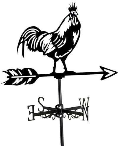 Girouette en forme de coq, ornement de coq, indicateur de direction, girouette en métal pour la ferme