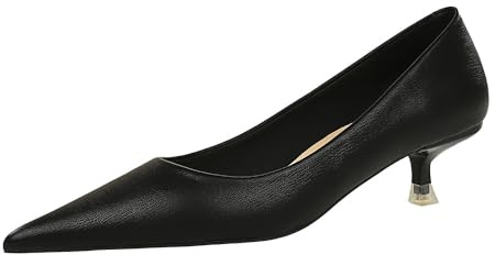 Damskor Med Pumps, Spetsiga Kitten Heels För Kvinnor, Bekväma, Eleganta Skor Med Låg Klack Och 4,5 Cm