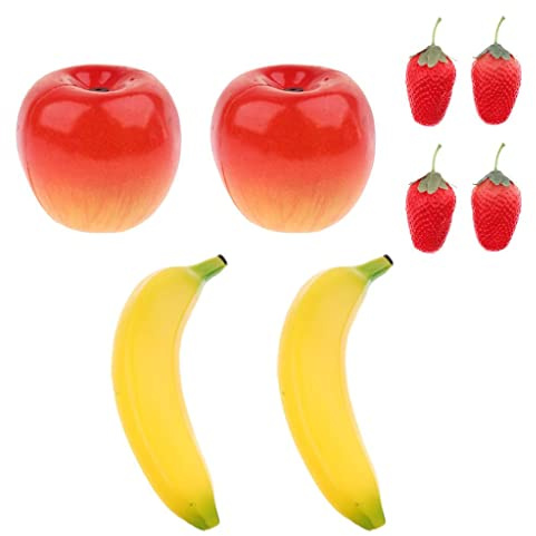 MagiDeal 8 Maracas di Plastica a Forma di Frutta per Bambini, Giocattoli per Feste.