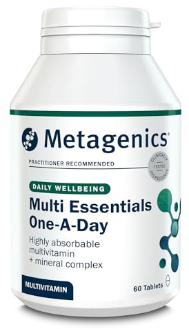 Metagenics - Multi Essentials One A Day Multivitamin - 26 Vitamins & Minerals - Vegetarian and Vegan - 60 Tablets