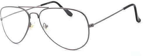 NEW VISION Occhiali da lettura, occhiali da pilota da uomo, unisex, montatura in metallo, classici occhiali da lettura retrò NV8132, aiuto per la lettura per uomo e donna (titanio, 3,5, diottrie)
