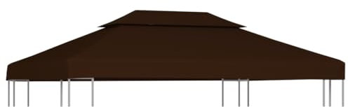 Furniture Item home 2-stöckige Pavillon-Abdeckung 310 g/m² 4x3 m braun-Möbel