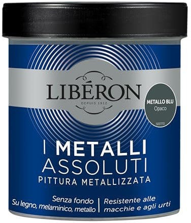 Libéron - Les Métaux Absolus - Peinture Métallique - Métal Bleu Mat - 0,5 L