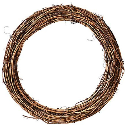10/15/20/25/30/40cm DIY Crafts Natural Grapevine Wreath Christmas Dried Rattan Wreath Ring Christmas Wreath Door Garland