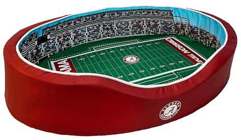StadiumSpot Officially Licensed NCAA Premium Oval Dog Bed, Florida, Large