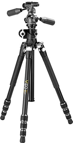 Vanguard VEO 3T+ 234AP - Treppiede in alluminio decentrato e pieghevole con testa girevole a 3 vie