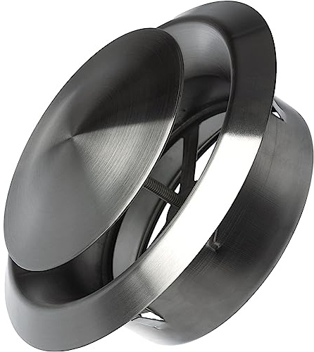 Ø 125 mm metall anemostat – frånluft tillufts tallriksventil – rund rostfritt stål ventilationsventil