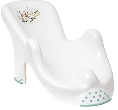 keeeper Disney Winnie Puuh Anatomischer Babybadesitz mit Anti-Rutsch-Funktion, Ab 0 bis ca. 6 Monate, Leon, Weiß