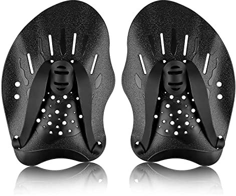 1 Paar Handpaddel zum Schwimmen, Schwimmpaddel mit verstellbaren Riemen, Krafttrainingshilfe, Pool-Übungsgeräte, Pool-Übungsgeräte für Erwachsene, Kinder, Unisex