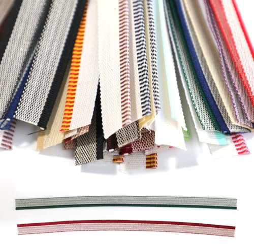 48 fasce per rilegatura libri, 30 x 1,3 cm, in cotone, per rilegatura libri, per principianti, decorazione per rilegatura libri (24 colori)