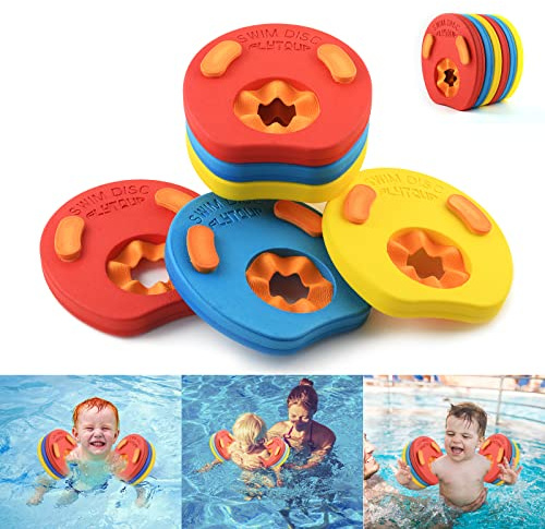 kaianda 6 Pieces float discs, foam arm bands, Pool Floating Discs, arm floats, arm floats for kids