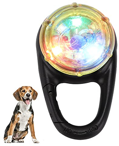 Collier Lumineux pour Chien, Accessoires de Promenade pour Chien, étanche, lumières de sécurité pour Animaux de Compagnie, Harnais, Laisse, Collier, lumières colorées (Lumière Jaune)
