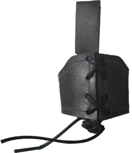 Keuyeo Viking Drinking Horn Leather Case Holder Viking Mug Holder Horn Cup Sleeve Beer Holster Belt Tankard Hanger Belt Medieval Attachment
