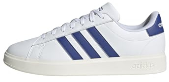 adidas Uomo Grand Court 2.0 Shoes, Ftwr White Semi Lucid Blue Core White, 42 EU