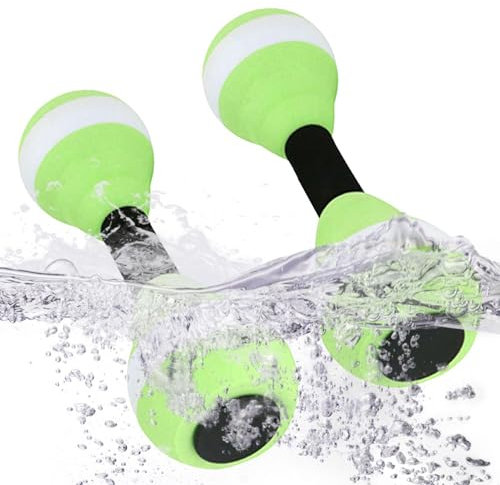 Wasserhanteln – Aerobic-Pool-Hanteln, Wassergewichte Hanteln | 2 Stück Hochdichtes Schaumstoff-Hantel-Set, weich gepolsterte Wassergewichte für Schwimmen, Spa, Aqua, Fitnessstudio, Pool, Training,
