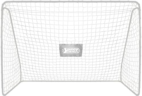 Best Sporting Tornetz für Fußballtor I Tornetz mit Best Sporting Logo I Passend für Tore mit den Abmessungen 180 x 120 x 60 cm I Fussball Tornetz Grau/Weiß