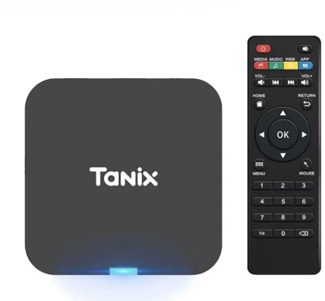 TANIX TX1 Android 10.0 TV Stick, Allwinner H313 Quad-Core Processor, 2GB RAM 16GB Storage, 4K HDR Mini Streaming Media Player, WiFi Smart TV Box with Remote Control