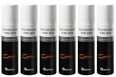 Duschskum Pure Man sparpaket (6 x 50 ml) av spisen